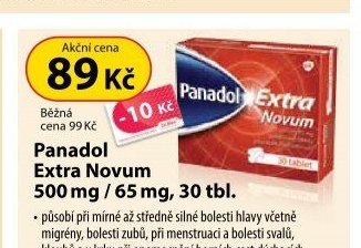 Panadol Extra Novum 500 mg / 65 mg, 30 tbl. - Dr. Max aktualniletaky.eu