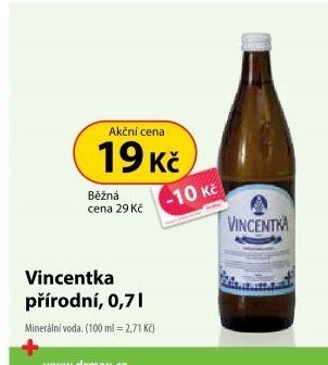 Vincentka přírodní, 0,7 l