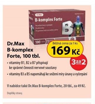 Dr.Max B-komplex Forte, 100 tbl.
