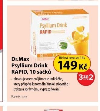 Dr.Max Psyllium Drink RAPID, 10 sáčků