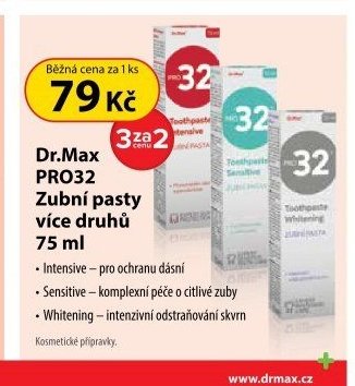 Dr.Max PRO32 Zubní pasty více druhů 75 ml
