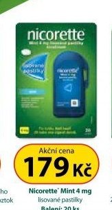 Nicorette Mint 4 mg lisované pastilky