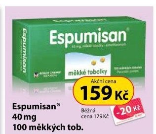 Espumisan 40 mg 100 měkkých tob.