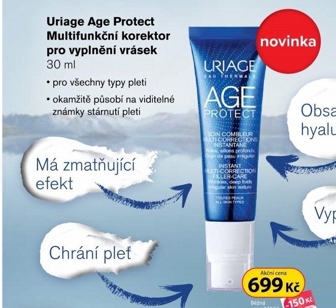 Uriage Age Protect Multifunkční korektor pro vyplnění vrásek 30 ml
