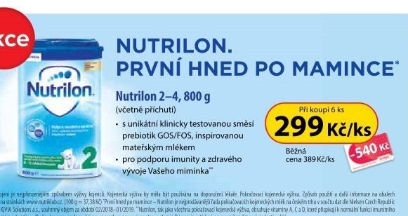Nutrilon 2-4, 800 g
