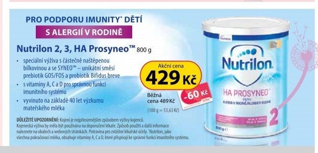 Nutrilon 2, 3, HA Prosyneo 800 g