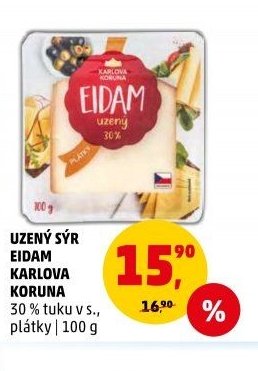 Uzený sýr Eidam Karlova Koruna - Penny Market aktualniletaky.eu