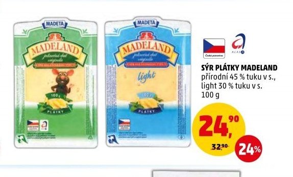 Sýr plátky Madeland - Penny Market aktualniletaky.eu
