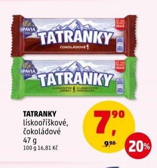 Tatranky lísko oříškové, čokoládové - Penny Market aktualniletaky.eu