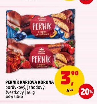 Perník Karlova Koruna borůvkový, jahodový, švestkový - Penny Market aktualniletaky.eu