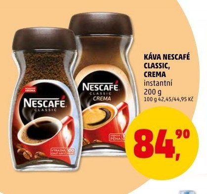 KÁVA NESCAFÉ CLASSIC, CREMA - Penny Market aktualniletaky.eu