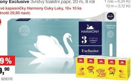 Harmony Exclusive toaletní papír