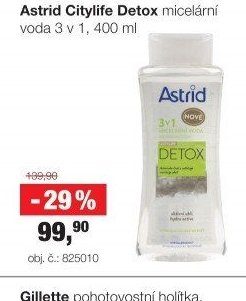 Astrid Citylife Detox micelární voda, 400 ml