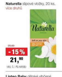 Naturella slipové vložky, 20 ks