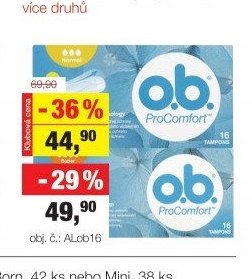 O.B. dámské tampony, 16 ks