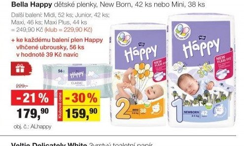 Bella Happy dětské plenky