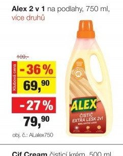 Alex 2 v 1 na podlahy, 750 ml