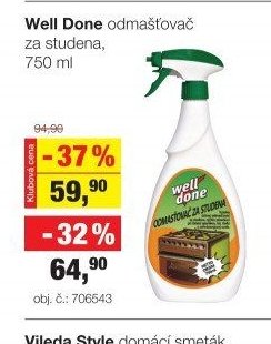Well Done odmašťovač za studena, 750 ml