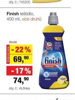 Finish leštidlo, 400 ml