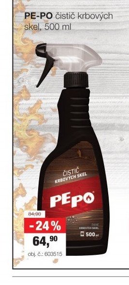 PE-PO čistič krbových skel