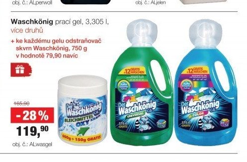 Waschkönig prací gel