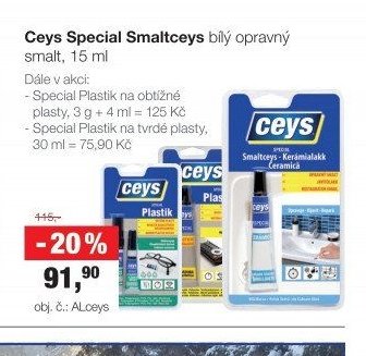 Ceys Special Smaltceys bílý opravný smalt