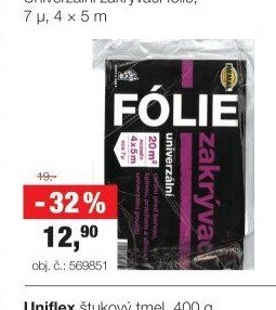 Univerzální zakrývací fólie
