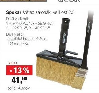 Spokar štětec zárohák