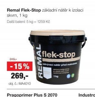 Remal Flek-Stop základní nátěr k izolaci skvrn, 1 kg
