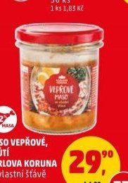MASO VEPŘOVÉ, KRŮTÍ KARLOVA KORUNA ve vlastní šťávě 300 g - Penny Market aktualniletaky.eu