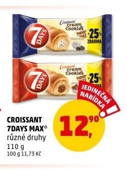 CROISSANT 7DAYS MAX různé druhy - Penny Market aktualniletaky.eu