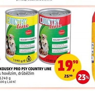 KOUSKY PRO PSY COUNTRY LINE s hovězím, drůbežím 1240 g - Penny Market aktualniletaky.eu