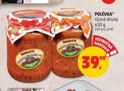 Polévka různé druhy 650 g - Penny Market aktualniletaky.eu