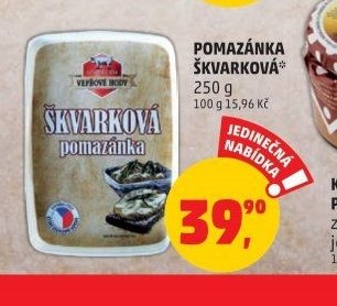 Pomazánka škvarková 250 g - Penny Market aktualniletaky.eu