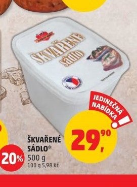 Škvařené sádlo 500 g - Penny Market aktualniletaky.eu