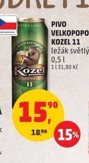 VELKOPOPOVICKÝ KOZEL 11 ležák světlý, plech 0,5 l - Penny Market aktualniletaky.eu