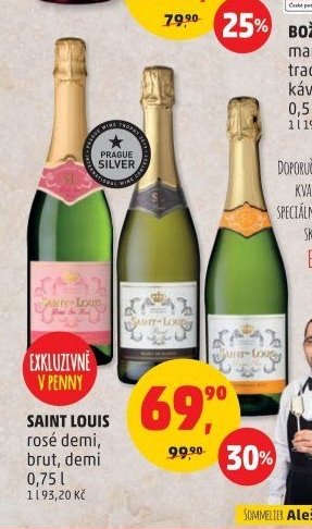 SAINT LOUIS rosé demi, brut, demi 0,75 l - Penny Market aktualniletaky.eu
