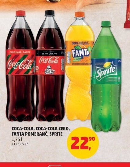 Coca-Cola, Coca-Cola Zero, Fanta Pomeranč, Sprite - Penny Market aktualniletaky.eu