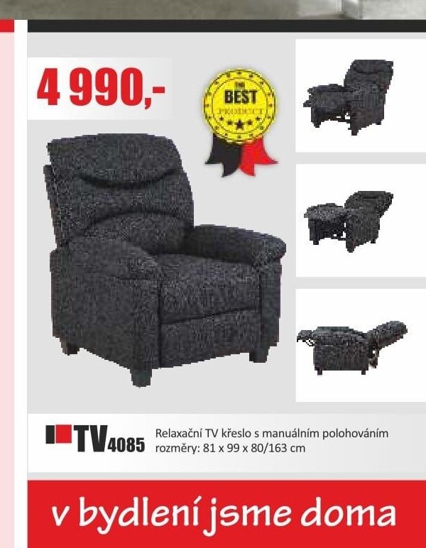 TV 4085 Relaxační TV křeslo