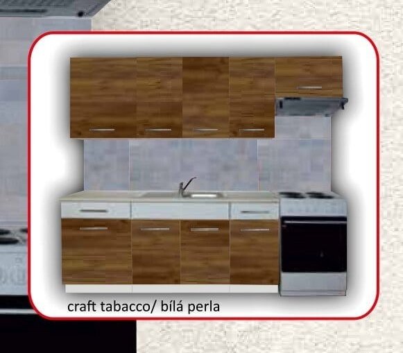 Kuchyňská sestava FERRUM craft tabacco/ bílá perla