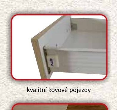 kvalitní kovové pojezdy