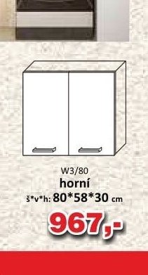W3/80 horní skříňka