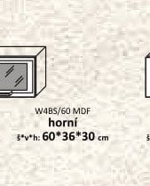 W48S/60 MDF horní