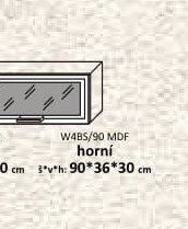 W48S/90 MDF horní