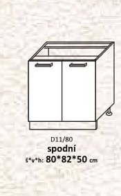 D11/80 spodní