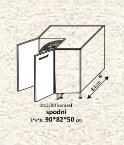 D12/90 karusel spodní