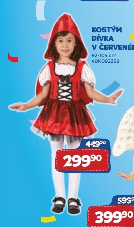 KOSTÝM DÍVKA V ČERVENÉM