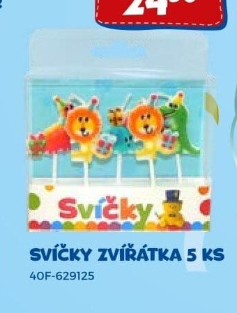 Svíčky zvířátka 5 ks