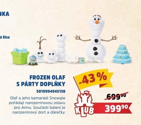 FROZEN OLAF S PÁRTY DOPLŇKY