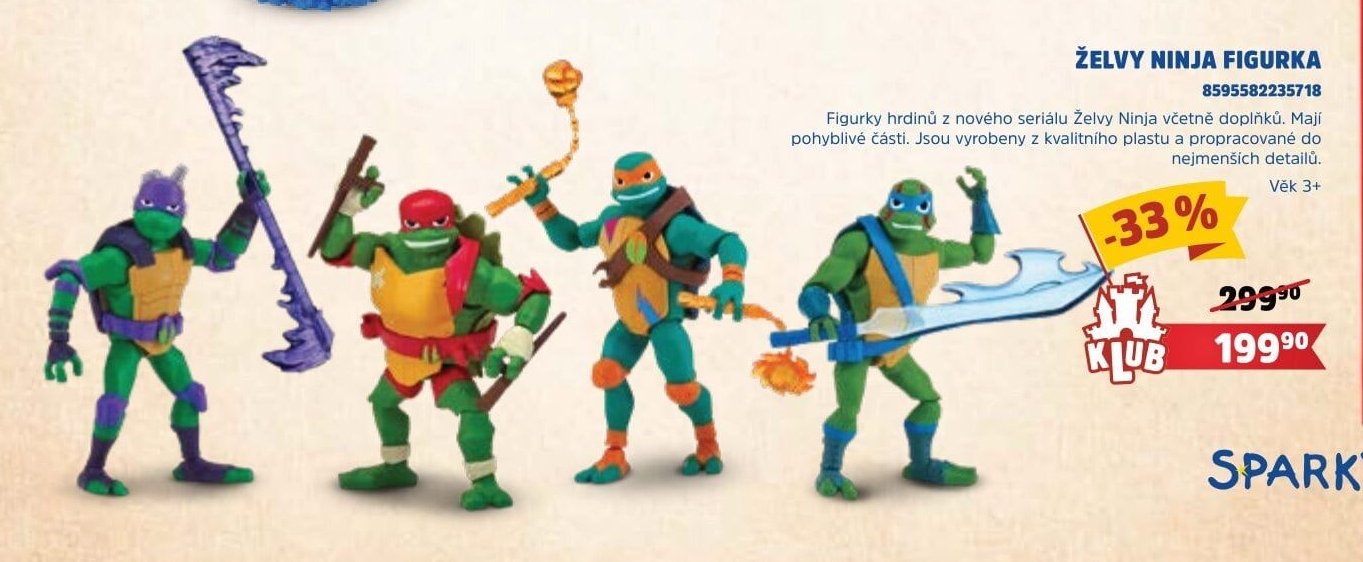 ŽELVY NINJA FIGURKA